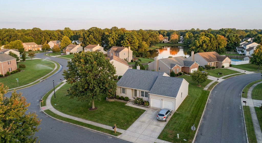 Residential neighborhood view representing our service areas in North Brunswick